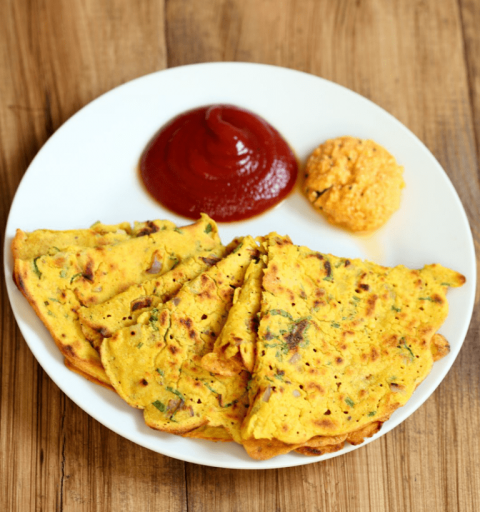 Besan Vegetable Pudla: Healthy Vegan Recipe for PCOS